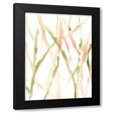 Runnel XIII Black Modern Wood Framed Art Print by Vess, June Erica