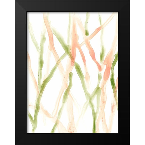 Runnel XIII Black Modern Wood Framed Art Print by Vess, June Erica