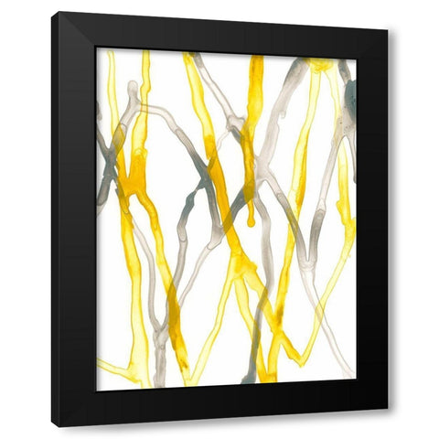 Runnel XX Black Modern Wood Framed Art Print with Double Matting by Vess, June Erica