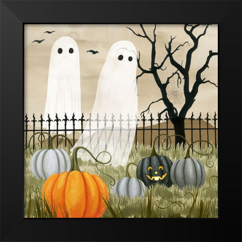 Haunted Pumpkin Patch II Black Modern Wood Framed Art Print by Popp, Grace