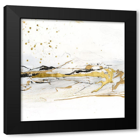 Golden Kelp II Black Modern Wood Framed Art Print with Double Matting by Harper, Ethan