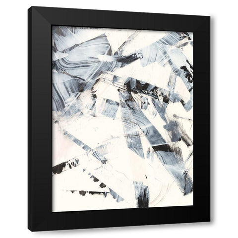 Fractured Ice I Black Modern Wood Framed Art Print with Double Matting by Harper, Ethan