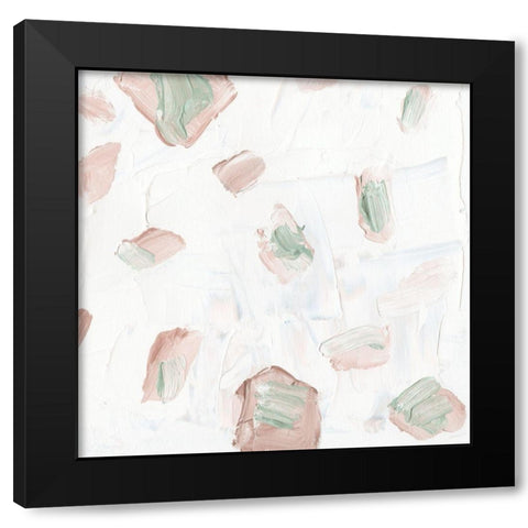 Blushing I Black Modern Wood Framed Art Print with Double Matting by Wang, Melissa