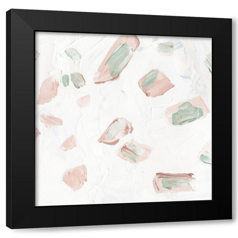 Blushing II Black Modern Wood Framed Art Print with Double Matting by Wang, Melissa