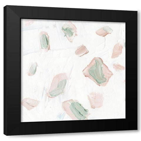 Blushing III Black Modern Wood Framed Art Print with Double Matting by Wang, Melissa