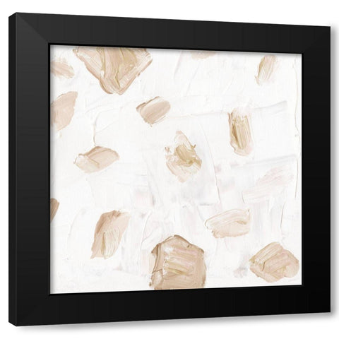 Blushing Neutrals I Black Modern Wood Framed Art Print with Double Matting by Wang, Melissa