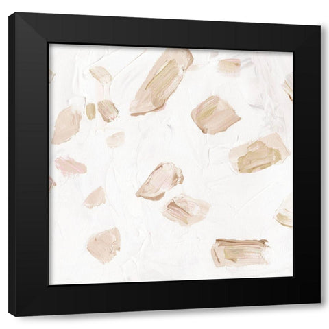 Blushing Neutrals II Black Modern Wood Framed Art Print with Double Matting by Wang, Melissa