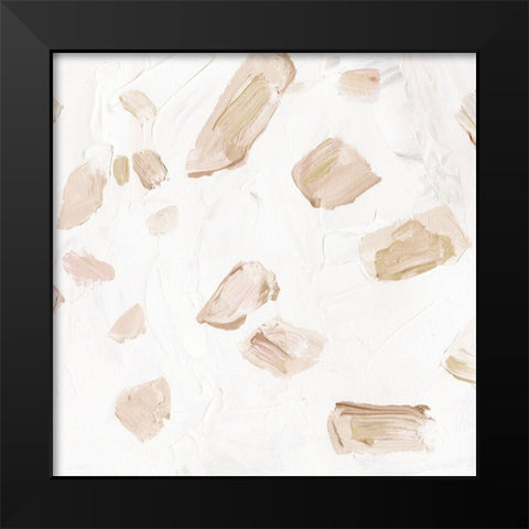 Blushing Neutrals II Black Modern Wood Framed Art Print by Wang, Melissa