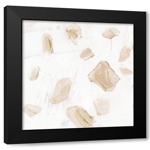 Blushing Neutrals III Black Modern Wood Framed Art Print with Double Matting by Wang, Melissa