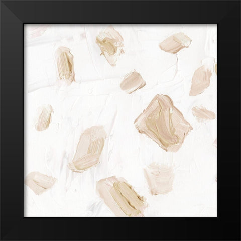 Blushing Neutrals III Black Modern Wood Framed Art Print by Wang, Melissa