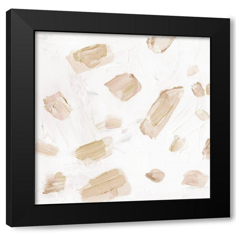 Blushing Neutrals IV Black Modern Wood Framed Art Print with Double Matting by Wang, Melissa