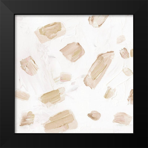 Blushing Neutrals IV Black Modern Wood Framed Art Print by Wang, Melissa