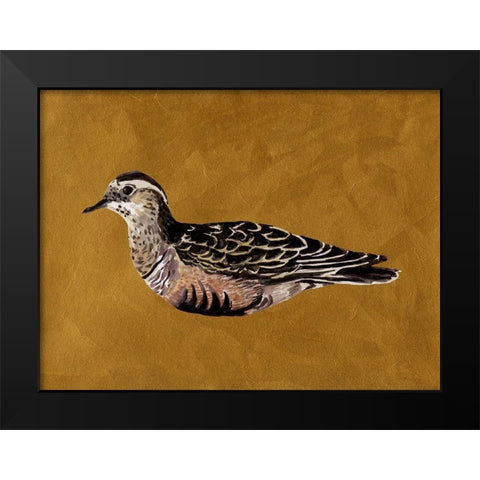 Feathered Friend I Black Modern Wood Framed Art Print by Wang, Melissa