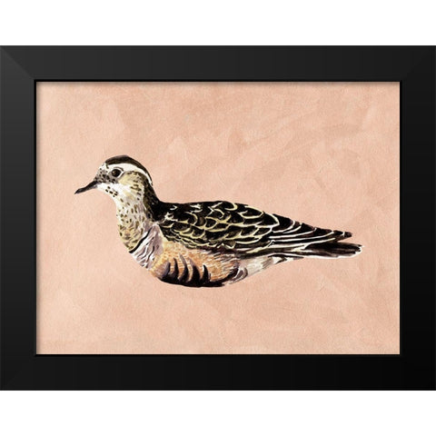 Feathered Friend III Black Modern Wood Framed Art Print by Wang, Melissa