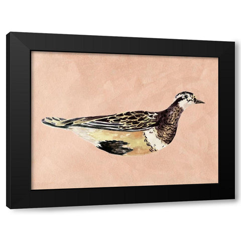 Feathered Friend IV Black Modern Wood Framed Art Print with Double Matting by Wang, Melissa