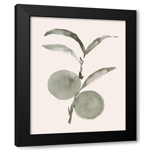 Twilight Oranges I Black Modern Wood Framed Art Print by Caroline, Emma