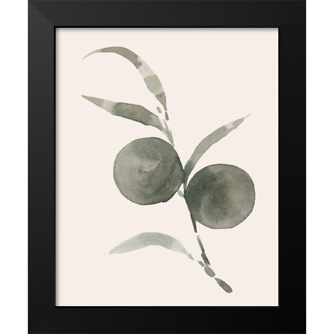 Twilight Oranges II Black Modern Wood Framed Art Print by Caroline, Emma
