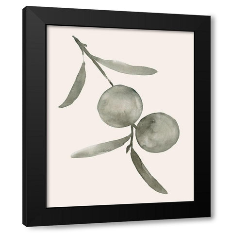 Twilight Oranges III Black Modern Wood Framed Art Print by Caroline, Emma