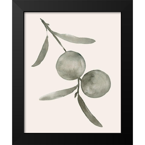 Twilight Oranges III Black Modern Wood Framed Art Print by Caroline, Emma