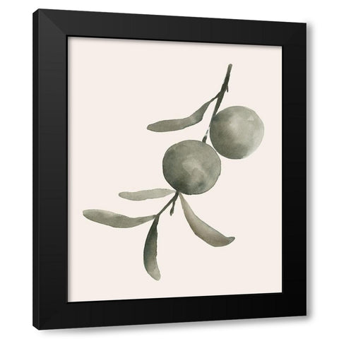Twilight Oranges IV Black Modern Wood Framed Art Print by Caroline, Emma