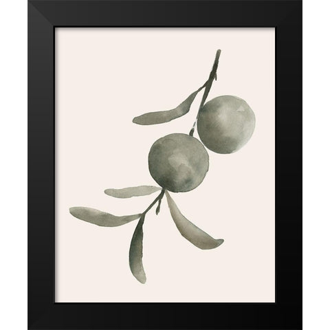 Twilight Oranges IV Black Modern Wood Framed Art Print by Caroline, Emma