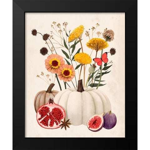 Fall Botanicals I Black Modern Wood Framed Art Print by Popp, Grace