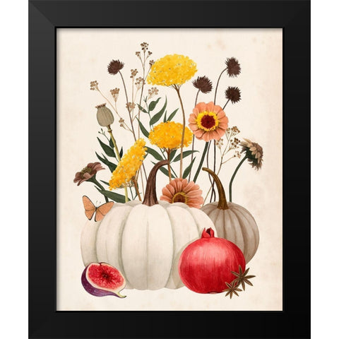 Fall Botanicals II Black Modern Wood Framed Art Print by Popp, Grace