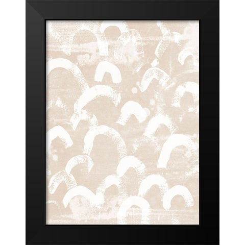 Earth Etching II Black Modern Wood Framed Art Print by Vess, June Erica