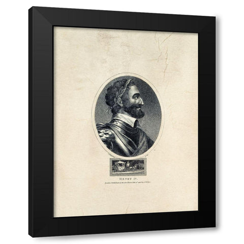 Royal Portraits VIII Black Modern Wood Framed Art Print with Double Matting by Unknown