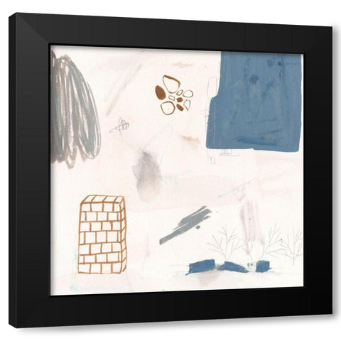 A Little Escape III Black Modern Wood Framed Art Print with Double Matting by Wang, Melissa