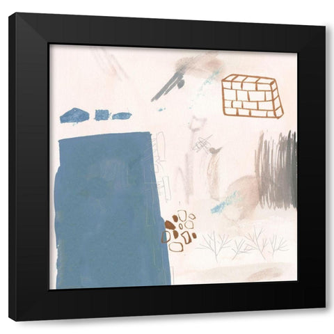 A Little Escape IV Black Modern Wood Framed Art Print with Double Matting by Wang, Melissa