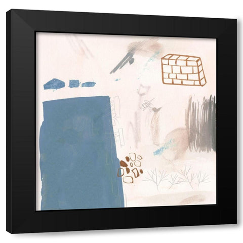 A Little Escape IV Black Modern Wood Framed Art Print by Wang, Melissa