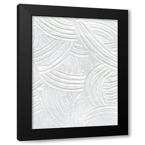 Sandstone Grooves II Black Modern Wood Framed Art Print with Double Matting by Caroline, Emma