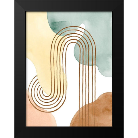 Spring Shapes I Black Modern Wood Framed Art Print by Popp, Grace