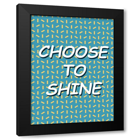 Shining Day II Black Modern Wood Framed Art Print by Wang, Melissa