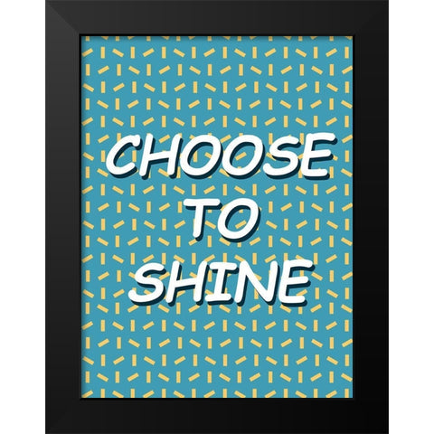 Shining Day II Black Modern Wood Framed Art Print by Wang, Melissa