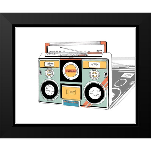 Jamming I Black Modern Wood Framed Art Print by Wang, Melissa