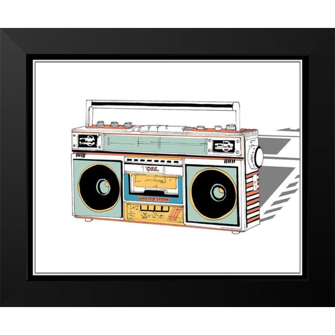 Jamming II Black Modern Wood Framed Art Print by Wang, Melissa