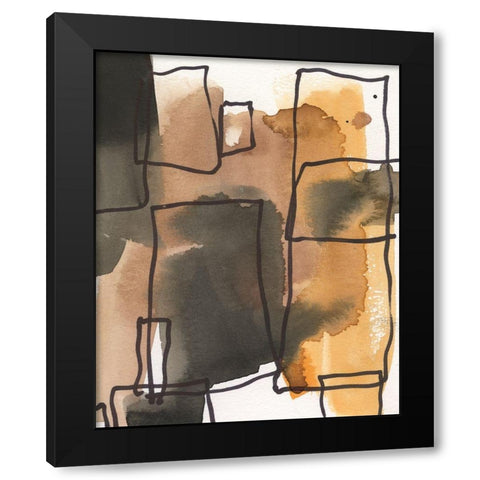 Retro Vibe I Black Modern Wood Framed Art Print by Dixon, Samuel