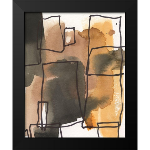 Retro Vibe I Black Modern Wood Framed Art Print by Dixon, Samuel