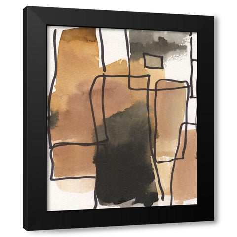 Retro Vibe II Black Modern Wood Framed Art Print by Dixon, Samuel