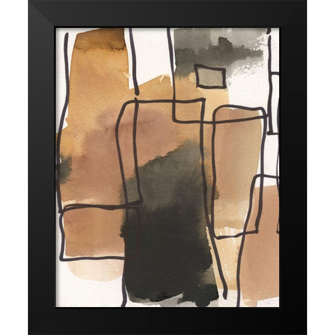 Retro Vibe II Black Modern Wood Framed Art Print by Dixon, Samuel