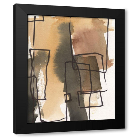 Retro Vibe III Black Modern Wood Framed Art Print by Dixon, Samuel