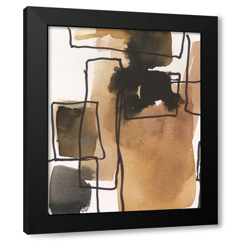 Retro Vibe IV Black Modern Wood Framed Art Print with Double Matting by Dixon, Samuel