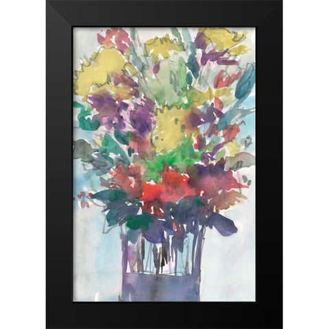 Garden Pieces I Black Modern Wood Framed Art Print by Dixon, Samuel