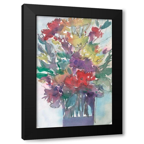 Garden Pieces II Black Modern Wood Framed Art Print by Dixon, Samuel