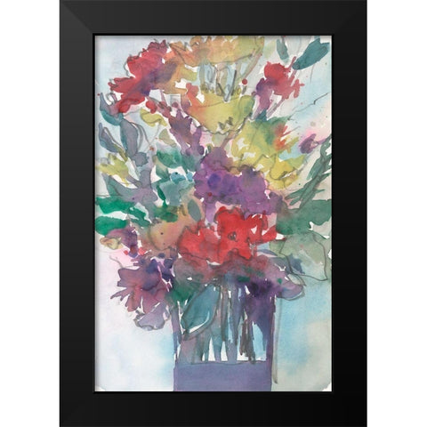 Garden Pieces II Black Modern Wood Framed Art Print by Dixon, Samuel