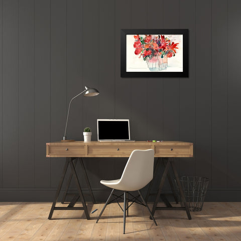 The Small Bunch I Black Modern Wood Framed Art Print by Dixon, Samuel