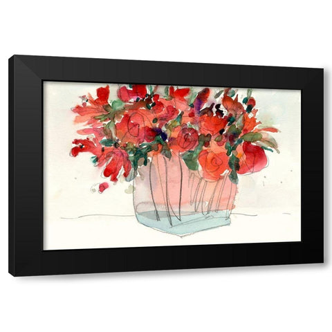 The Small Bunch II Black Modern Wood Framed Art Print by Dixon, Samuel