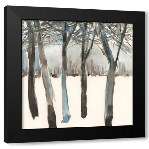 Winter Treeline I Black Modern Wood Framed Art Print by Dixon, Samuel
